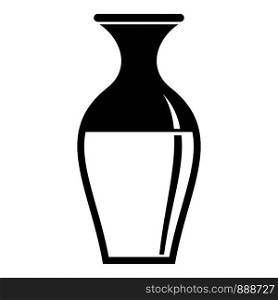 Sunflower oil jug icon. Simple illustration of sunflower oil jug vector icon for web design isolated on white background. Sunflower oil jug icon, simple style