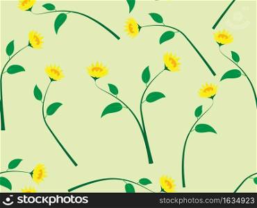 sunflower seamless pattern