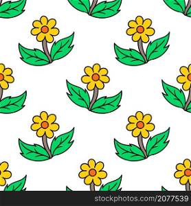 sunflower spring blossom seamless pattern textile print