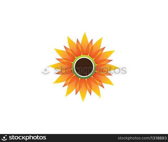 Sunflower symbol illustration design