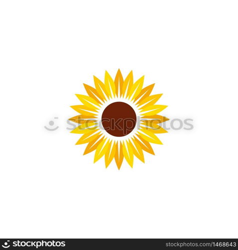 sunflower vector icon design template illustration