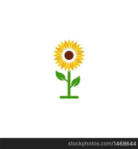 sunflower vector icon design template illustration