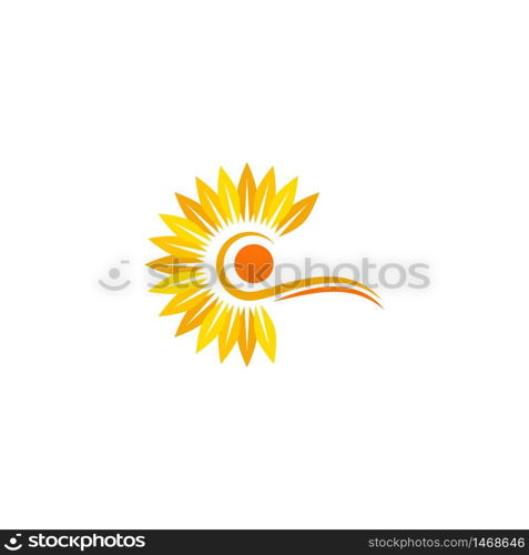 sunflower vector icon design template illustration