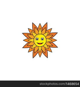 sunflower vector icon design template illustration