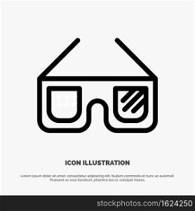 Sunglasses, Glasses, American, Usa Line Icon Vector