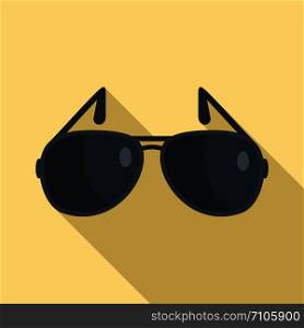 Sunglasses icon. Flat illustration of sunglasses vector icon for web design. Sunglasses icon, flat style