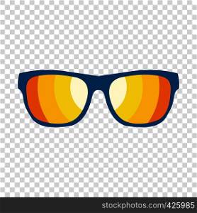 Sunglasses icon in flat style on transparent background. Sunglasses flat icon