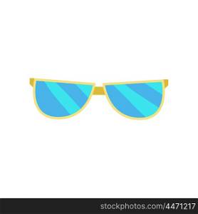 Sunglasses Icon Silhouette. Sunglasses icon flat design style silhouette. Simple icon. Vector illustration
