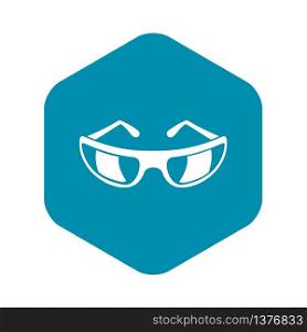 Sunglasses icon. Simple illustration of sunglasses vector icon for web. Sunglasses icon, simple style