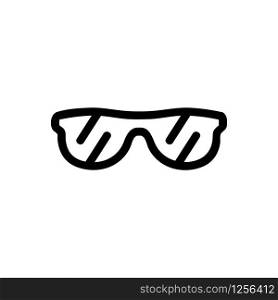Sunglasses is an icon icon vector. Thin line sign. Isolated contour symbol illustration. Sunglasses is an icon icon vector. Isolated contour symbol illustration