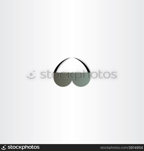 sunglasses vector icon abstract design symbol