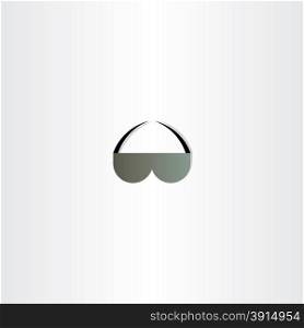 sunglasses vector icon abstract design symbol