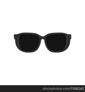 Sunglasses vector icon isolated on white background. Sunglasses vector icon isolated on white