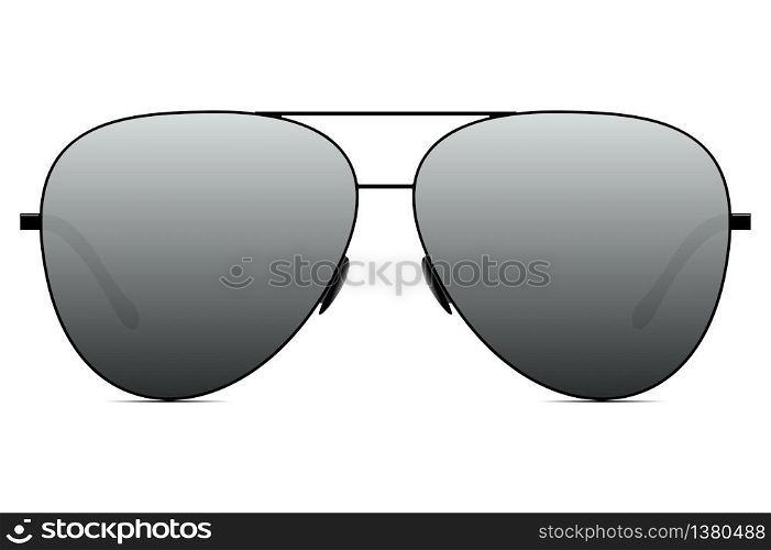 Sunglasses vector realistic illustration on a background