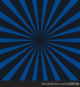 Sunrays background vector in blue and black