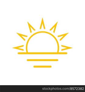 sunrise icon vector template
