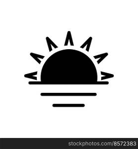sunrise icon vector template