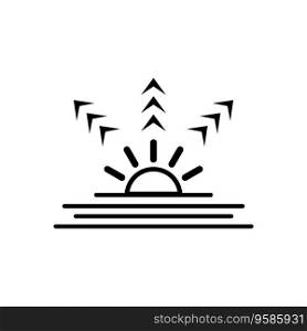 sunrise icon vector template illustration logo design