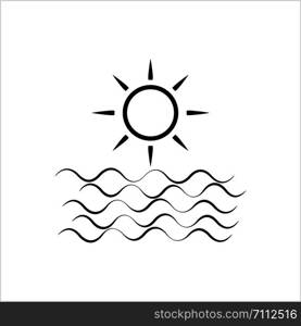 Sunrise Sunset Icon Vector Art Illustration