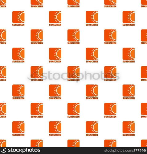 Sunscreen pattern seamless vector repeat for any web design. Sunscreen pattern seamless vector