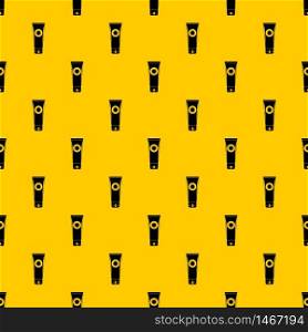 Sunscreen pattern seamless vector repeat geometric yellow for any design. Sunscreen pattern vector