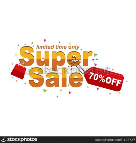 Super Sale Price Discount Off Confetti Decoration