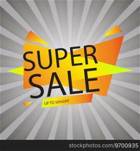 Super sale Royalty Free Vector Image