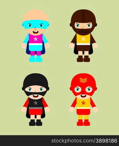 superhero cartoon character avatar vector graphic art illustration