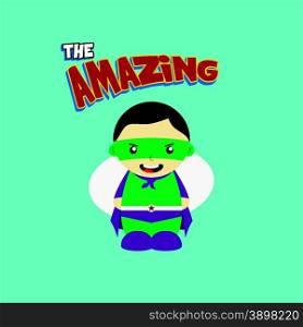 superhero cartoon character avatar vector graphic art illustration