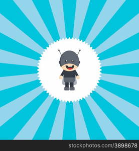 superhero cartoon character theme graphic art vector illustration. superhero cartoon character