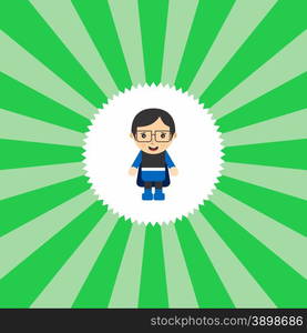 superhero cartoon character theme graphic art vector illustration. superhero cartoon character