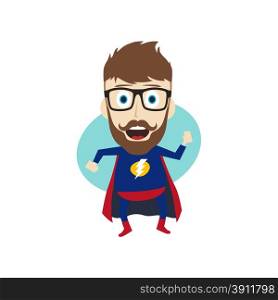 superhero cartoon character theme vector art illustration. superhero cartoon
