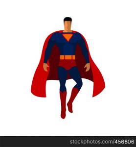 Superhero flat style isolated icon. Vector illustration. Superhero flat style isolated icon