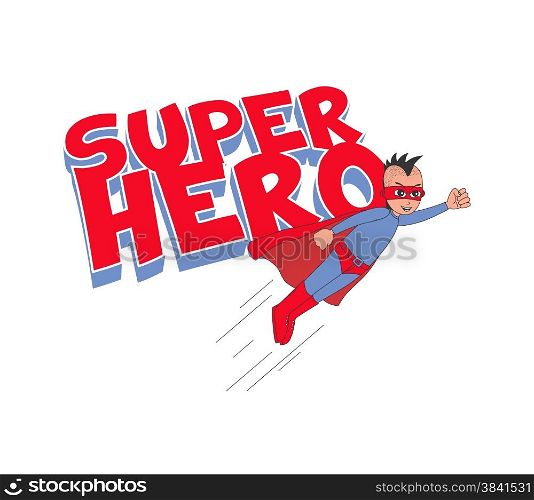 superhero theme vector graphic art design illustration