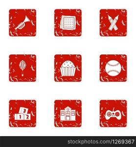 Superiority icons set. Grunge set of 9 superiority vector icons for web isolated on white background. Superiority icons set, grunge style