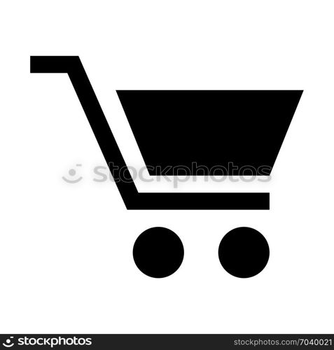 Supermarket carry service, icon on isolated background