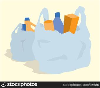 Supermarket shopping / Grocery bags