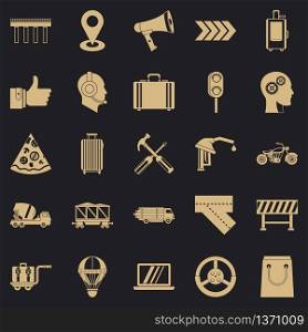 Supplier icons set. Simple set of 25 supplier vector icons for web for any design. Supplier icons set, simple style