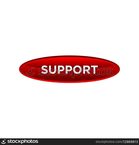 support button website vector template