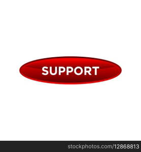support button website vector template