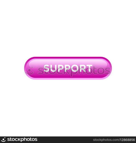 support button website vector template