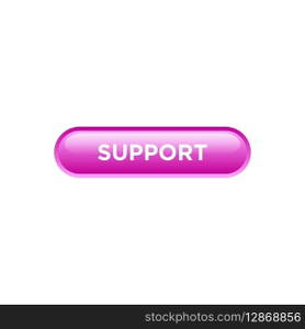 support button website vector template