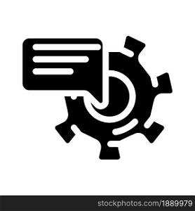 support communication glyph icon vector. support communication sign. isolated contour symbol black illustration. support communication glyph icon vector illustration