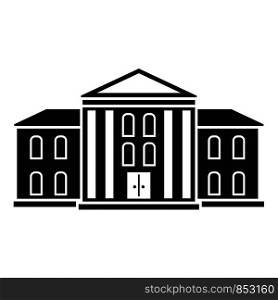 Supreme courthouse icon. Simple illustration of supreme courthouse vector icon for web design isolated on white background. Supreme courthouse icon, simple style