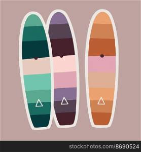Surf board illustration