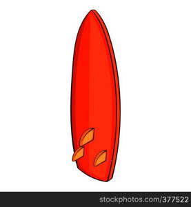 Surfboard icon. Cartoon illustration of surfboard vector icon for web design. Surfboard icon, cartoon style