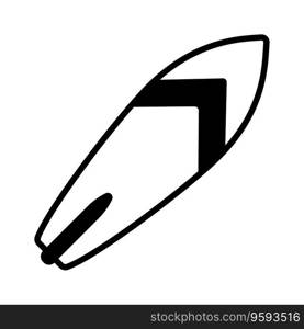 Surfboard icon vector on trendy design