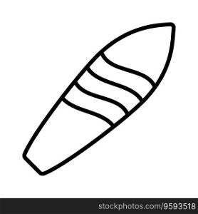 Surfboard icon vector on trendy design