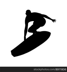 surfing icon vector illustration symbol design