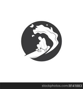 Surfing Sport Logo Template Design